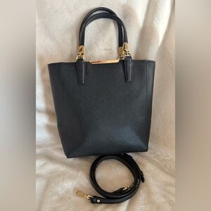 🖤 Coach Madison Mini North/South Tote Bag – Black Saffiano Leather 🖤